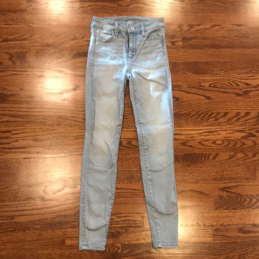 Light blue denim jeans
